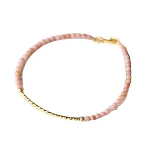 Pulseras de abalorios de cuarzo chapadas en oro de 18 quilates personalizadas de lujo del fabricante directo Accesorio de moda romántico Hecho en China - Product Image 1