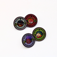 EVER RISE Pins personnalisés en alliage de zinc émaillé souple, finition nickel noir, motifs imprimés UV animaux et dessins animés - Forme irrégulière, cadeau