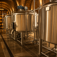 Équipement de brasserie industrielle certifié CE PED Tonsen 2000L 5000L, ensemble d'équipement en acier inoxydable 304 316, système de brassage pour usine