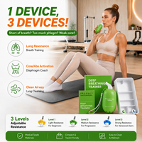Appareil d'entraînement respiratoire 3-en-1 pour Yoga et Pilates, activateur de base musculaire et de résonance pulmonaire, avec 3 niveaux de résistance, Vente en gros, Fabricant B2B