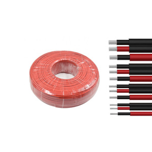 PV1-F 2*4镀锡铜光伏电缆6平方DC线太阳能电缆聚氯乙烯绝缘单芯500米最小起订量” - Product Image 5