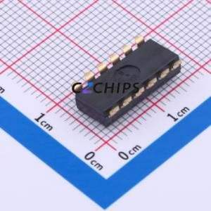 DSIC06LSGET DIP Switch SMD-12P,6x15.2mm Switch Flat Toggle, Raised Type Single Pole Single Throw 6 Gull Wing Type - Product Image 2