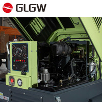 Compresseur d'air mobile à vis 200 CFM, moteur Xichai, 6 à 10 bars, prix usine