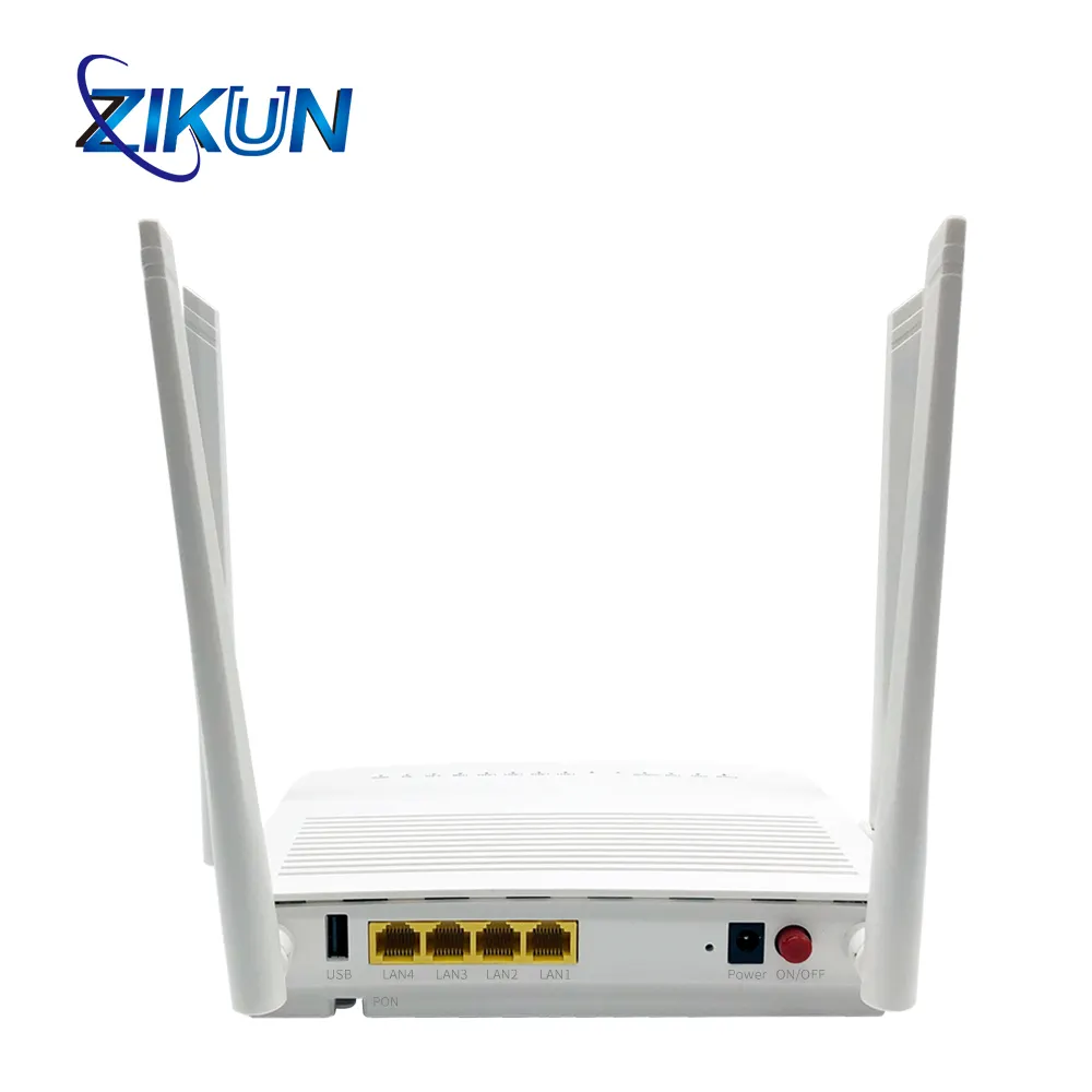 4 antenna ZC-521 FTTH Optical modem Dual Band Onu WIFI Router 2.4G 5G ZC521 GPON ONT