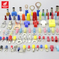 Connecteurs de bornes à fourche en cuivre pur, bornes de sertissage pour câblage électrique, certifiés CE, revêtement PVC/Nylon