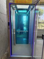 Elektrikli Dişlisiz Hidrolik Yolcu Ev Asansörü Paslanmaz Çelik Konstrüksiyonlu Konut Asansörü