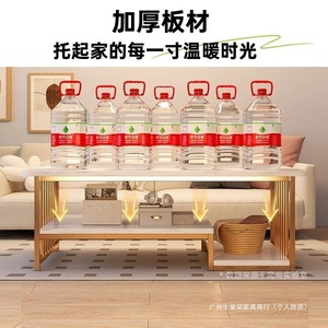 Marble <b>Coffee</b> <b>Table</b> Modern Minimalist Living Room Tea <b>Table</b> With Storage Shelf Small Apartment Side <b>Table</b> - Product Image 3
