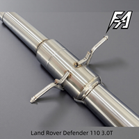 Système d'échappement en acier inoxydable pour Land Rover Defender 110 3.0T avec silencieux à son variable télécommandé et 4 sorties
