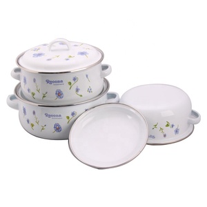 Grande Vente – Batterie de Cuisine REOONA 671D <span class=keywords><strong>en</strong></span> <span class=keywords><strong>Fonte</strong></span> Émaillée, Casseroles Émaillées pour le Marché Africain - Product Image 2