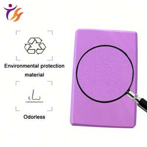 Blocchi di Yoga con Logo personalizzato in fabbrica di colore verde per yogi - Product Image 3