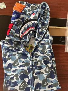 <span class=keywords><strong>Sudadera</strong></span> con Capucha y Cremallera Completa Bapees Camuflaje Tiburón de Alta Calidad 2026, 100% Algodón, Unisex para Hombre y Mujer, Estilo Urbano - Product Image 3