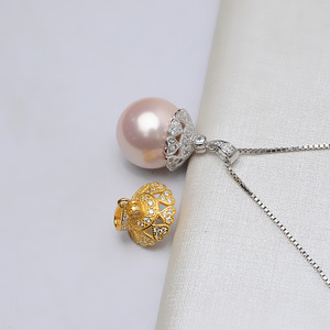 Pendentif Baotou en argent S925, grand pendentif pour serre-tête féminin, plateau vide pour bijoux en perles personnalisés, composants de bijoux DIY - Product Image 2