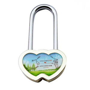 YH1036 Candado <span class=keywords><strong>de</strong></span> Latón Antirrobo con Forma <span class=keywords><strong>de</strong></span> Corazón Grabado, Candado con Forma <span class=keywords><strong>de</strong></span> Corazón para Joyería y Manualidades - Product Image 6