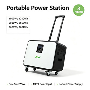 OEM Portable <b>Trolley</b> Solar Generator with Lithium Battery 2000W 2560WH MPPT Controller for <b>Camping</b> Outdoor Market - Product Image 3