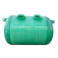 Fosse septique enterrée en PRV (fibre de verre) pour le traitement des eaux usées domestiques, biodigesteur anaérobie