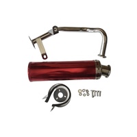 ESUM QMB139 moteur GY6 50CC scooter tuyaux d'échappement silencieux pour cyclomoteur ZNEN JONWAY BENZHOU WANGYE moto