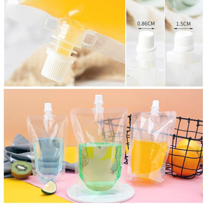 Sacchetto beccuccio trasparente Stand up sacchetto di plastica Bolsas Para Jugos Liquidos sacchetto per bevande con beccuccio - Product Image 2