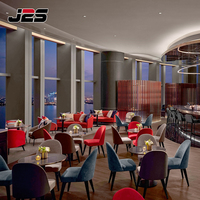 J2S Op Maat Gemaakt Luxe Contractproject Turnkey Hotel Restaurant Ontwerp Alles-in-één Oplossing Commerciële Tafel- en Stoelenset