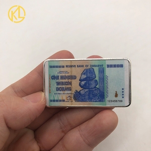 Moneda de Plata Falsa de Zimbabue de <span class=keywords><strong>100</strong></span> Billones de Dólares Personalizada, en Caja de Regalo - Product Image 1