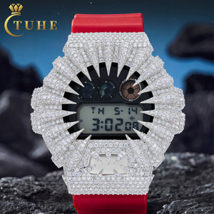 DW6900 Buss Down <span class=keywords><strong>G</strong></span> Watch Part Pass Diamond Tester VVS Moissanite Iced Out Claw Watch Bezel Luxury <span class=keywords><strong>Shock</strong></span> Watch Case for Men Women - Product Image 1