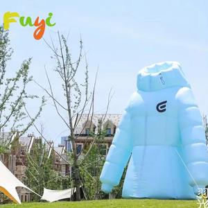 屋外巨大等身大インフレータブル冬用ジャケットモデル広告用カスタムインフレータブル照明付き服販促用 - Product Image 4