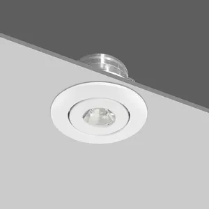 Mini spot led cob réglable pour armoire, 3w, 50mm de diamètre, à bas prix, 100-277V