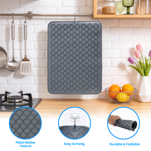 Tapis <span class=keywords><strong>de</strong></span> séchage <span class=keywords><strong>de</strong></span> vaisselle pliable en <span class=keywords><strong>silicone</strong></span> à faible MOQ pour cuisine - Product Image 6