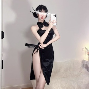ชุดชั้นในแบบกี่เพ้า ไซส์เดียว ผ้าลูกไม้ ชุดคอสเพลย์สำหรับผู้หญิง - Product Image 2