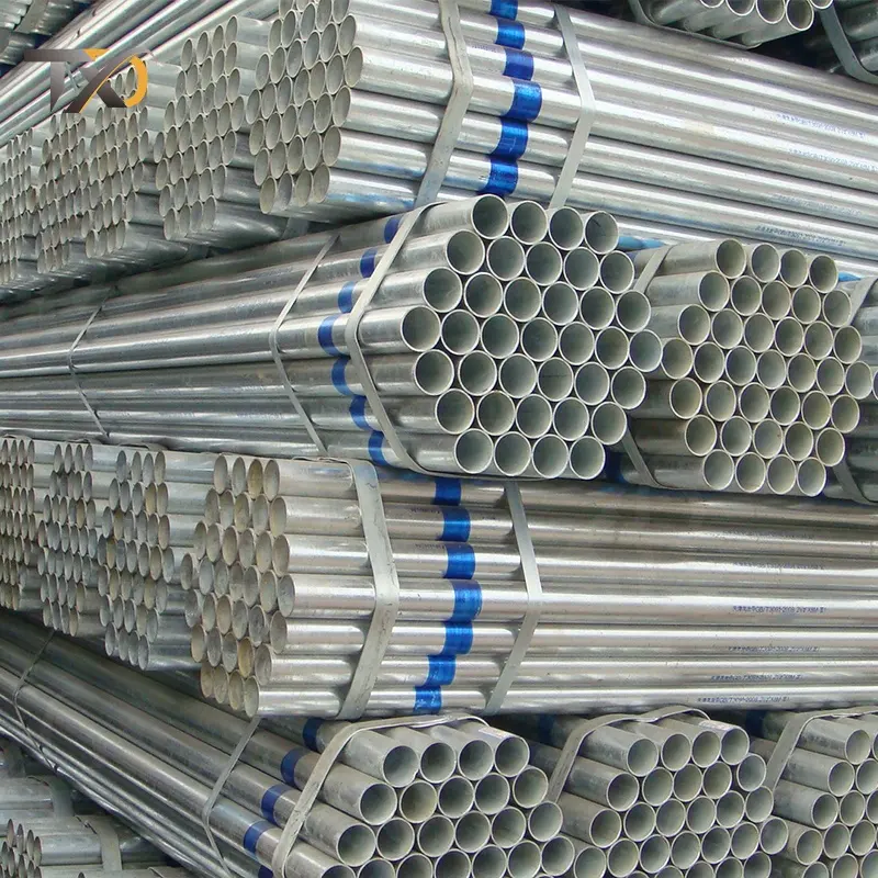 Erw 1,8 Mm 2,0 Mm 6 metros de longitud Bs1387 Recubrimiento de zinc Acero 75Mm Gi Tubos Redondo Tubular Hierro Hueco Tubo galvanizado