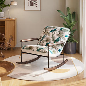 Chaises de salon modernes de luxe, ensemble de fauteuils inclinables à bascule, canapé de salon, cadre de relaxation en métal pour adultes, meubles pour chambre à coucher - Product Image 1