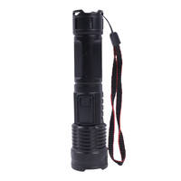 Lampe torche LED rechargeable 1000 lumens avec corps extensible en alliage d'aluminium étanche et logo personnalisé pour le camping