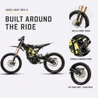 Moto électrique tout-terrain Green Light Bee X Surron 2026 pour adultes 72V 35Ah