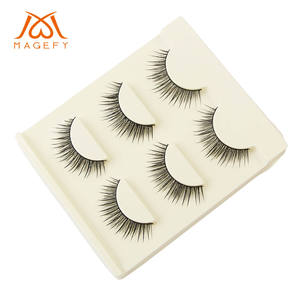 <span class=keywords><strong>Magefy</strong></span> Faux Cils en Bande Naturellement Élancés et Densément Courbés – Lot de 3 Paires – Vente en Gros - Product Image 3