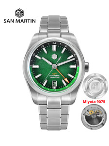 Orologio San <span class=keywords><strong>Martin</strong></span> SN0144BGX 39mm in Smalto JianZhan GMT Miyota 9075, Orologio di Lusso Gada da Uomo, Automatico Meccanico, Stile Cinese - Product Image 2
