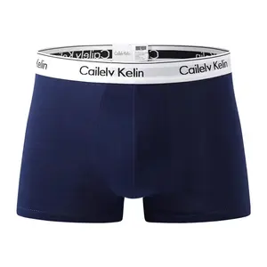 Sous-vêtements Respirants pour Hommes Marque Privée Logo Personnalisé Boxer en Modal 95 Coton 5 Spandex pour Hommes