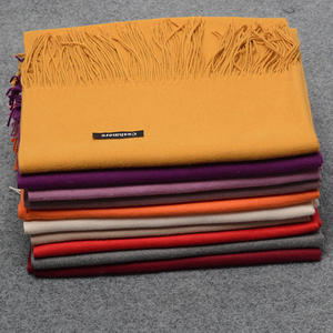 カシミヤスカーフレディースクラシックスタイルショールパシュミナスカーフ冬用ヒジャーブカスタムロゴ - Product Image 6