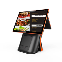 Pos кассовые продажи и розничная оплата 15,6 ''с двойным дисплеем I5 Windows11 система Pos для ресторана с внутренним принтером