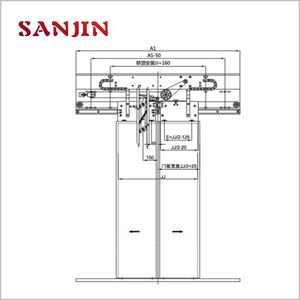 Mitsubishi лифт 2-панель центра отверстия VVVF привод дверей кабины лифта SJ-XEK-9011(60) - Product Image 2