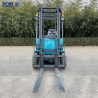 Chariot élévateur électrique économique WGZN 1,5 tonne, levée 3 m, système AC complet, pneus pleins, pile à combustible à hydrogène, mât à trois sections