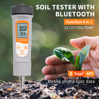 Testeur numérique 4 en 1 pour sol, mesure directe de l'EC, des plantes, du CF, du TMP, du TDS, sonde métallique de précision pour les terres agricoles et les jardins