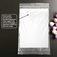 Bolsa para Muestras Biológicas con Cierre Hermético y Bolsillo Exterior para Documentación, Bolsa para Muestras de Laboratorio Médico