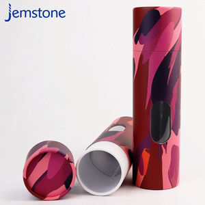 Custom Design Recyclable Cylinder Packaging Box for T-shirt Towels Scarves Clothing Paper Tube Packaging with <b>Clear</b> Windows - Product Image 6