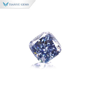 Tianyu Gems IGI 인증서 실험실 다이아몬드 1.03ct 멋진 딥 블루 스퀘어 쿠션 컷 다이아몬드 - Product Image 1