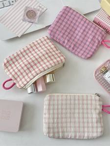 กระเป๋าใส่เหรียญแบบพกพาสำหรับผู้หญิง กระเป๋าใส่อุปกรณ์อาบน้ำสำหรับเดินทางสำหรับใส่ลิปสติก เอกสาร และของชิ้นเล็กๆ - Product Image 5