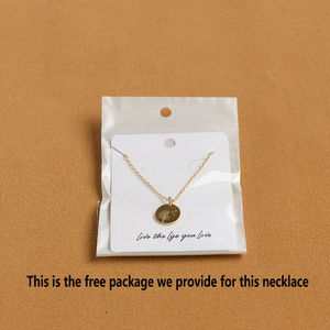 Disponibile Collana con Piccolo Disco Placcato Oro 18K, Collana con Fiore di <span class=keywords><strong>Nascita</strong></span> per Donne e Ragazze, <span class=keywords><strong>Regalo</strong></span> per Matrimonio o Compleanno - Product Image 6