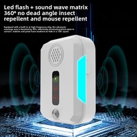 Nouveau répulsif à ultrasons pour rongeurs, gadget de pointe haute puissance, modulation de fréquence à trois vitesses, éclairage stroboscopique LED, double mode