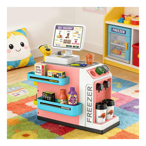 Juguete de Caja Registradora, Juego de Supermercado, Mostrador de Compras, Escáner, Cesta de Compras, Juego de Roles, Juguetes Educativos para Niños - Product Image 4