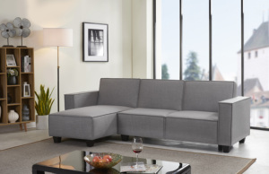 Sofá Reclinable Modular Extra Grande con Otomana de Almacenamiento y Cajones, Sofá en Forma de L Profundo de 6 Plazas con Reclinación Eléctrica - Product Image 2