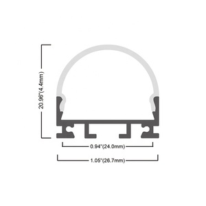 Petit boîtier de bande lumineuse linéaire en forme de <span class=keywords><strong>U</strong></span>, 26.7x24.4MM, canal d'extrusion en <span class=keywords><strong>Alu</strong></span>, montage en Surface, profilé en aluminium LED - Product Image 6