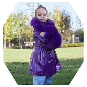 Janefur Echt Lederen Roze Zwarte Kinderjassen Voor Meisjes Jasje Baby Casual Kinderkleding Meisjes Leren Bontjas